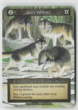 Sorcery Contested Realm Beta Grey Wolves x4 NM Ordinary - Image 1