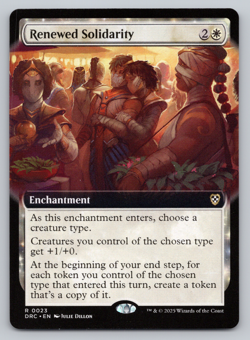 Renewed Solidarity Extended Art- Aetherdrift MTG - Image 1