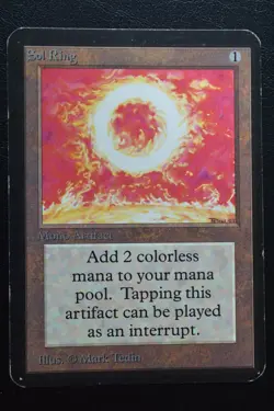 Magic The Gathering MTG SOL RING Limited Edition Alpha MP Moderately Played - Image 1