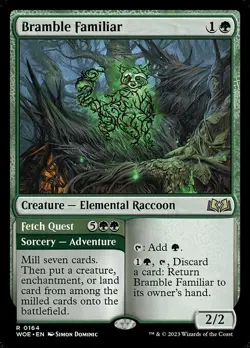 Bramble Familiar 1x MtG Wilds of Eldraine SP/NM - Image 1