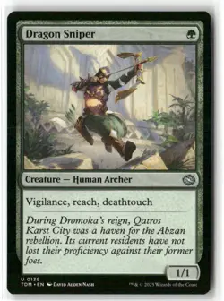 Dragon Sniper Tarkir: Dragonstorm Regular MTG Magic NM - Image 1