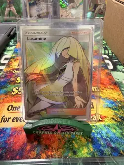 Pokemon TCG Lusamine Crimson Invasion Holo Full Art Ultra Rare Card 110/111 - Image 1
