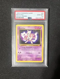 Pokemon PSA 10 1999 Movie Mewtwo Promo - Image 1
