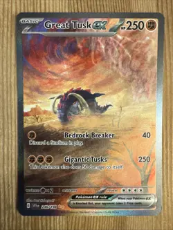 Great Tusk Ex 246/198 - Scarlet Violet Base Special Illustration NM Pokemon - Image 1