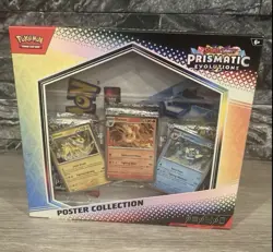 Pokemon TCG Prismatic Evolutions Poster Collection Box SEALED - Image 1