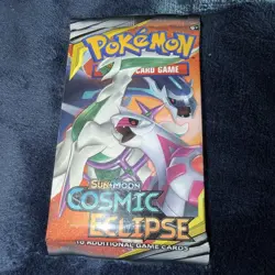 Pokemon Sun & Moon Cosmic Eclipse Booster Pack Arceus Art SEALED Unweighed - Image 1