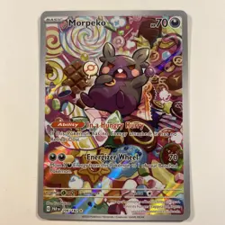 Morpeko 206/182 Illustration Rare Pokemon TCG SV04: Paradox Rift NM - Image 1