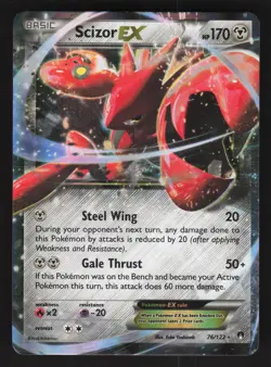 Scizor EX 76/122 Ultra Rare Pokemon XY - BREAKpoint - Image 1
