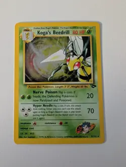 Pokemon TCG - Gym Challenge Unlimited - Koga's Beedrill 9/132 Holo - Image 1
