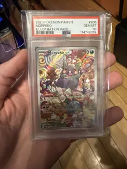 Morpeko 206/182 PSA 10 2023 Pokemon Paradox Rift - Image 1