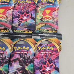 NEW DARKNESS ABLAZE Sleeved Booster Pack Lot of 10 Pokemon TCG Sealed Ships FAST - Image 4