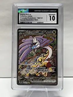 CGC GEM MINT 10 Raging Bolt Ex Prismatic Evolutions 161/131 Pokemon 2025 - Image 1