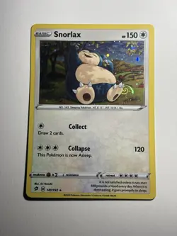 HD Galaxy Swirl Snorlax 140/202 Blister Exclusives Cosmos Holo Promo Pokemon - Image 1