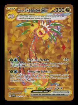 Alolan Exeggutor ex GOLD 248/191 Sv08: Surging Sparks Pokemon TCG Holo NM - Image 1