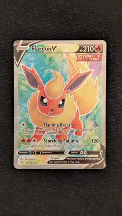 POKEMON - FLAREON V 169/203 | RARE ULTRA | EVOLVING SKIES | NEAR MINT - Image 1