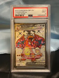 2023 POKEMON OBF EN-OBSIDIAN FLAMES ULTRA RARE #215 CHARIZARD EX PSA 9 - Image 1