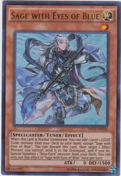 Yugioh! LP Sage with Eyes of Blue - SHVI-EN020 - Ultra Rare - Unlimited Edition - Image 1