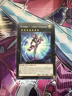 Yu-Gi-Oh! Number 7: Lucky Straight 1st Edition (Starfoil Rare) SP14-EN027 - Image 1