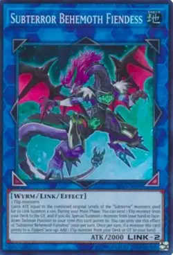 Subterror Behemoth Fiendess CIBR-EN098 Unlimited Super LP Yu-Gi-Oh! DNA GAMES - Image 1