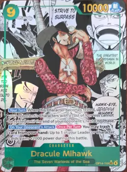 Dracule Mihawk (Manga) OP14-119 The Azure Sea's Seven Foil - Image 1