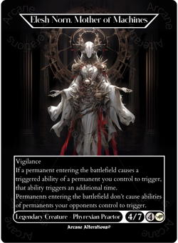 Elesh Norn, Mother of Machines - Full Art Altered Art Custom Cards - Image 1