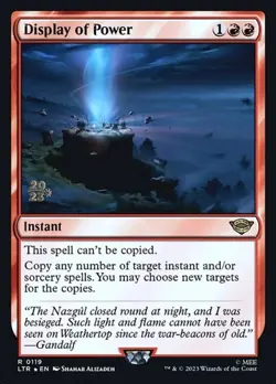 Display of Power - Foil Prerelease Promo LTR LP MTG - Image 1