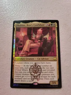 Phabine, Boss's Cinfidant Foil Magic MTG 2022 New Capenna Commander NM - Image 1