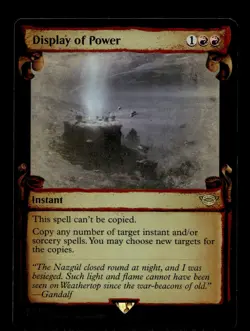 Display of Power (Showcase Scrolls) 570 Foil R Universes Beyond: The Lord of the - Image 1