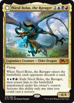 Nicol Bolas, the Ravager M Core Set 2019 218 LP - Image 1