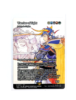Warrior of Light 0017 Rare Showcase Non-Foil FF1 FCA MTG FINAL FANTASY EN NM/M - Image 1