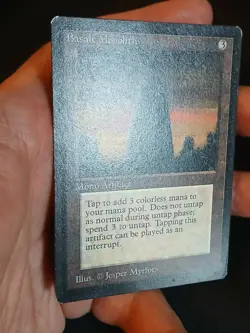 Magic the Gathering MTG Beta Basalt Monolith LP - Image 5