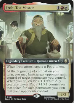 Iroh, Tea Master (Extended Art) - FOIL - R Avatar: The Last Airbender 381 - MTG - Image 1
