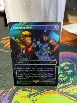 MTG - Sculpting Steel - 🌈 Foil Secret Lair Iron Man 0864 LP FREE SHIPPING - Image 1