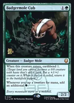 Badgermole Cub - Foil Prerelease Promo TLA NM MTG - Image 1