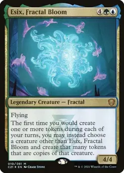 Esix, Fractal Bloom - Foil Commander 2021 LP MTG - Image 1
