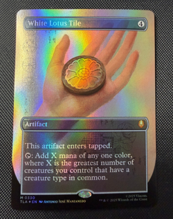 MTG White Lotus Tile Borderless Foil M 0330 TLA Avatar The Last Airbender NM - Image 1
