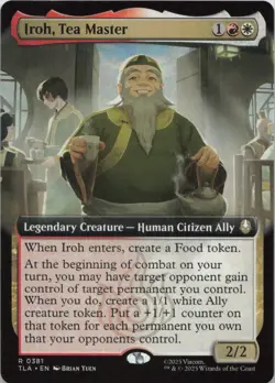 Iroh, Tea Master (Extended Art) R Avatar: The Last Airbender 381 NM MTG - Image 1