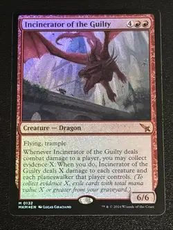 MTG Murders at Karlov Manor Incinerator of the Guilty Foil 0132 NM Mythic - Image 1