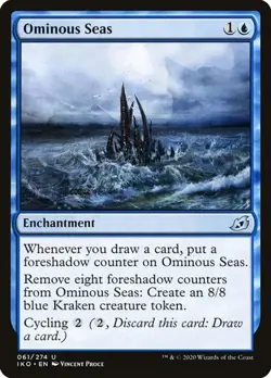 Ominous Seas - Foil IKO LP MTG - Image 1