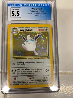 Wigglytuff 16/64 - Jungle - WoTC Pokemon Card Holo *CGC GRADE 5.5* - Image 1