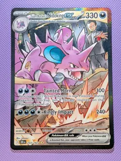 Team Rocket's Nidoking ex 233/182 Sv10: Destined Rivals Holo Pokemon TCG (NM) - Image 1