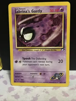 Sabrina's Gastly - 93/132 Gym Heroes - WOTC Unlimited - Pokemon TCG D2 - Image 1