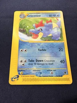 Croconaw 74/165 WOTC Expedition Card Pokemon Non Holo PACK FRESH FREE SHIPPING - Image 3