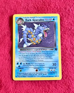 Dark Gyarados 8/82 Team Rocket Holo Rare Vintage WOTC Pokemon Card 1999 - Image 1