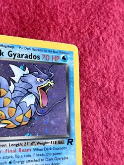 Dark Gyarados 8/82 Team Rocket Holo Rare Vintage WOTC Pokemon Card 1999 - Image 4