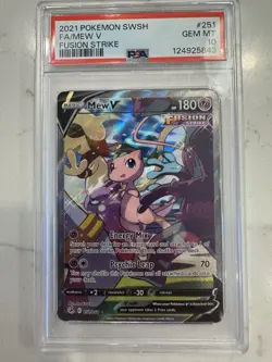 2021 Pokemon Mew V Fusion Strike 251/264 PSA 10 Gem Mint 🔥🔥🔥🔮🔮🔮 - Image 1