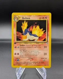 Quilava 46/111 - Neo Genesis 1st Edition Regular - Vintage Pokemon TCG - LP - Image 1