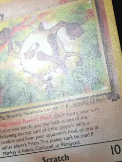 Pokemon TCG Mankey 55/64 1st Edition Common Jungle Regular English LP - Image 2