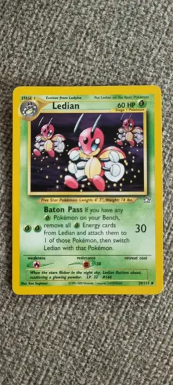 Ledian - Pokemon TCG - MP - Uncommon - Neo Genesis 39/111 - Image 1
