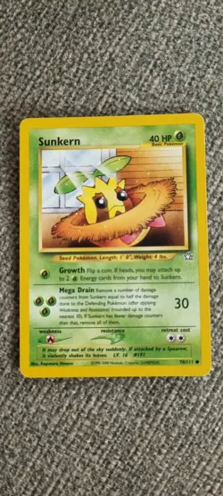 Sunkern - Pokemon TCG - MP - Common - Neo Genesis 78/111 - Image 1